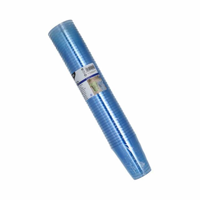 1000 Stck Plastikbecher (PS) 0,2 l  7,5  9,7 cm hellblau