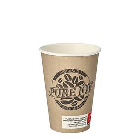 2000 Stck Bio-Kaffeebecher, Pappe  pure  0,18 l  Pure Joy 