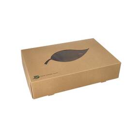 100 Stck Catering-Kartons, Pappe  pure  35,7 x 24,7 cm...