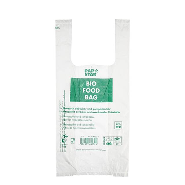 2000 Stck Hemdchentragetaschen aus Bio-Folie, 47 x 22 cm, transparent, auf Rolle