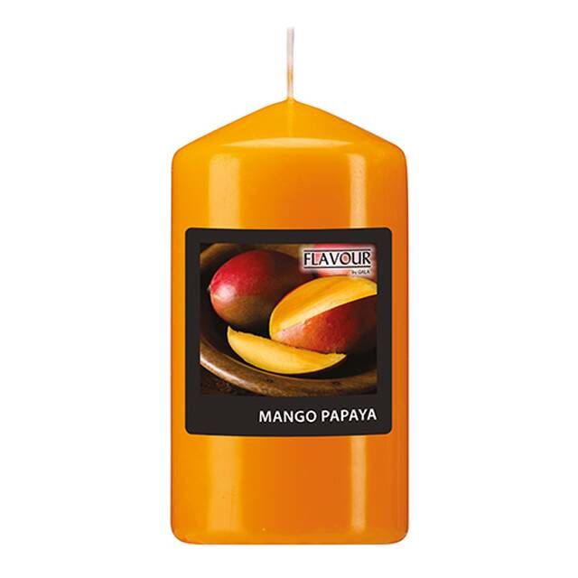 6 Stck Duft-Stumpenkerzen, Mango-Papaya,  58 mm  110 mm,  Flavour 