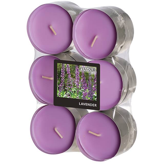 144 Stck Maxi-Duftteelichter, Lavendel,  58 mm  24 mm,  Flavour 