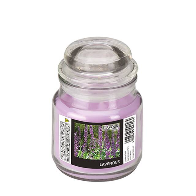 6 Stck Duftkerzen im Glas, Lavendel,  63 mm  85 mm,  Flavour 