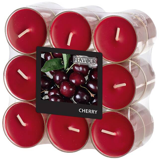 108 Stck Duftteelichter Cherry,  Flavour , in Polycarbonathlle