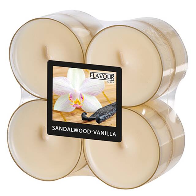 48 Stck Maxi-Duftteelichter, Sandalwood-Vanilla,  59 mm  24 mm,  Flavour 