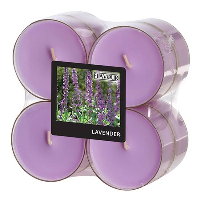 48 Stck Maxi-Duftteelichter, Lavendel,  59 mm  24 mm,  Flavour 