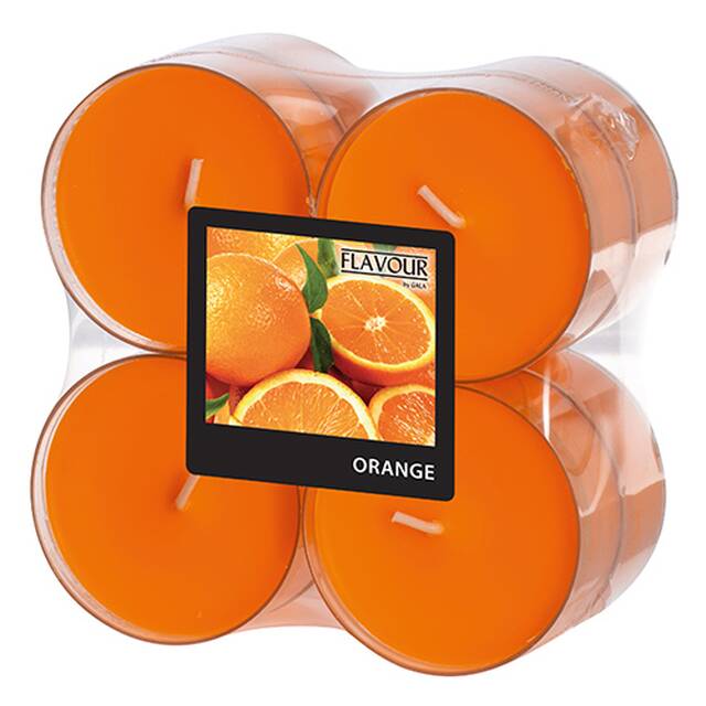 48 Stck Maxi-Duftteelichter, Orange,  59 mm  24 mm,  Flavour 