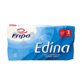 72 Stck Toilettenpapier 3-lagig,  Edina  hochweiss, 250...