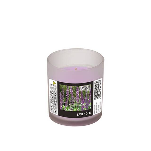 6 Stck Duftkerzen im Glas, Lavendel,  70 mm  77 mm,  Flavour 