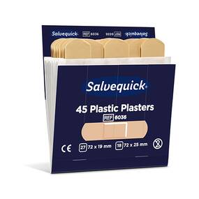 60 Stck  Cederroth  Salvequick 45 Plastic Pflaster,...