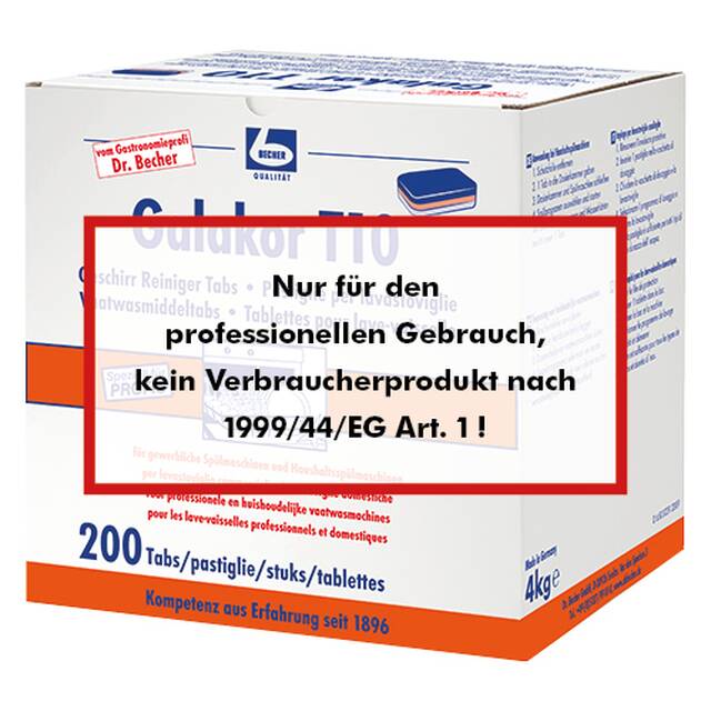200 Stck  Dr. Becher  Galakor T10 Geschirr Reiniger Tabs