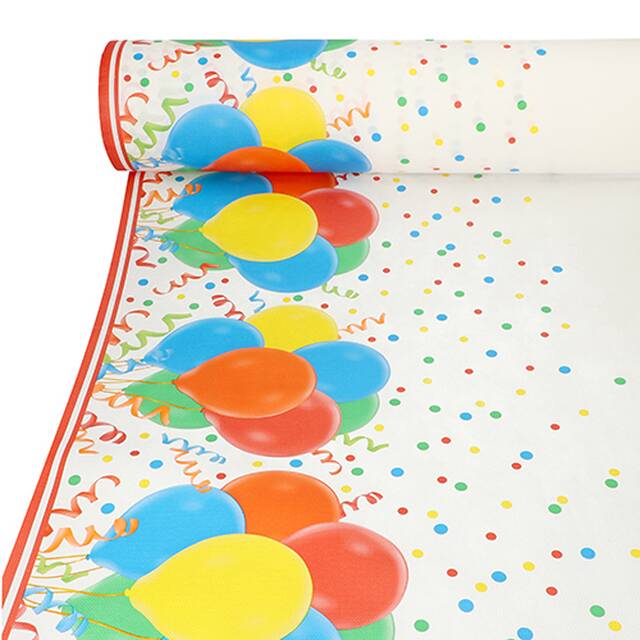 2 Stck Tischdecke, stoffhnlich, Vlies  soft selection plus  40 m x 1,18 m  Lucky Balloons 