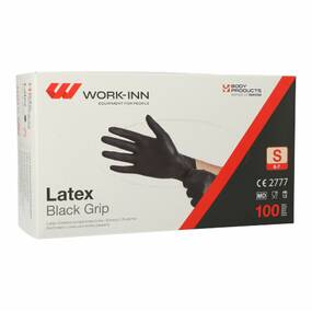 1000 Stck Latex-Handschuhe, puderfrei  Black Grip...