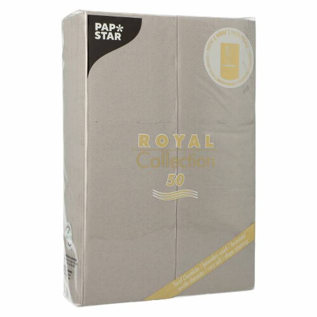 300 Stck Bestecktaschen  ROYAL Collection  48 x 30 cm grau