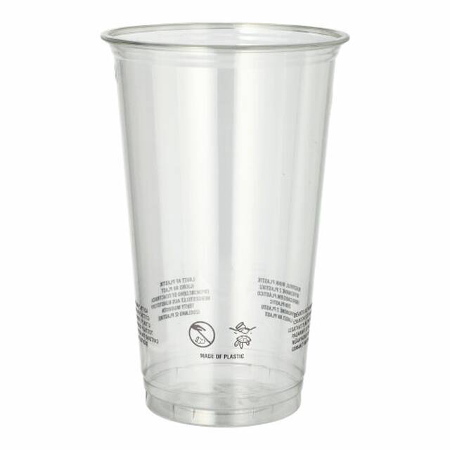 800 Stck Plastikbecher R-PET, 0,5 l  9,5 cm  14,7 cm glasklar