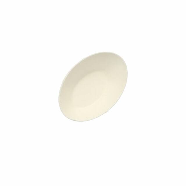 500 Stck Fingerfood - Schalen aus Zuckerrohr  pure  20 ml 8 x 5 cm  Egg 