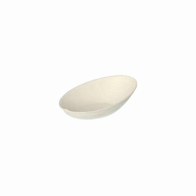 500 Stck Fingerfood - Schalen aus Zuckerrohr  pure  20 ml 8 x 5 cm  Egg 